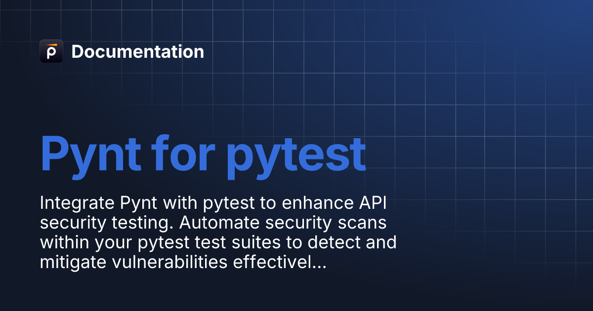 Pynt for pytest | Documentation