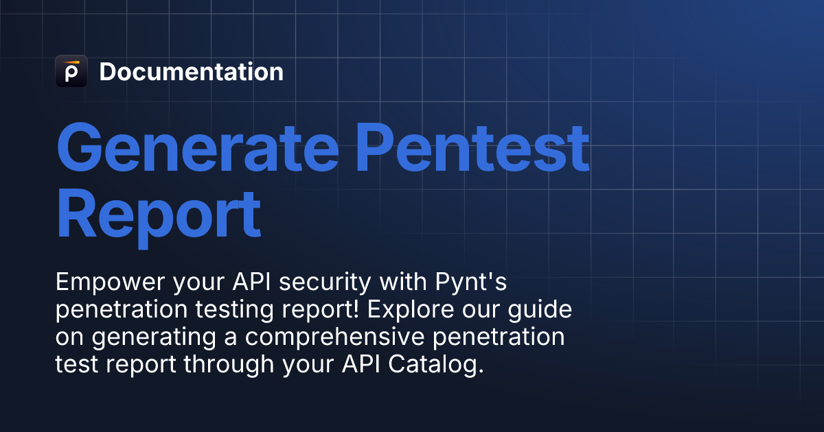 Generate Pentest Report | Documentation