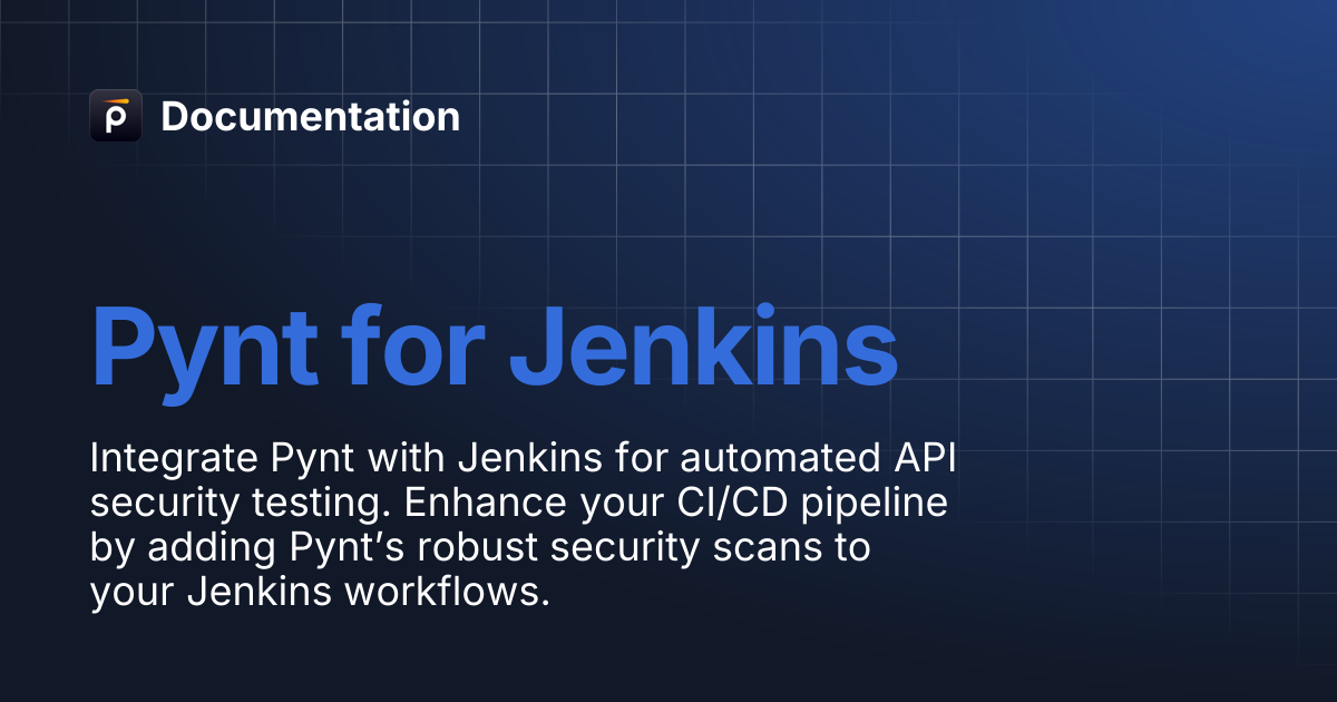 Pynt for Jenkins | Documentation