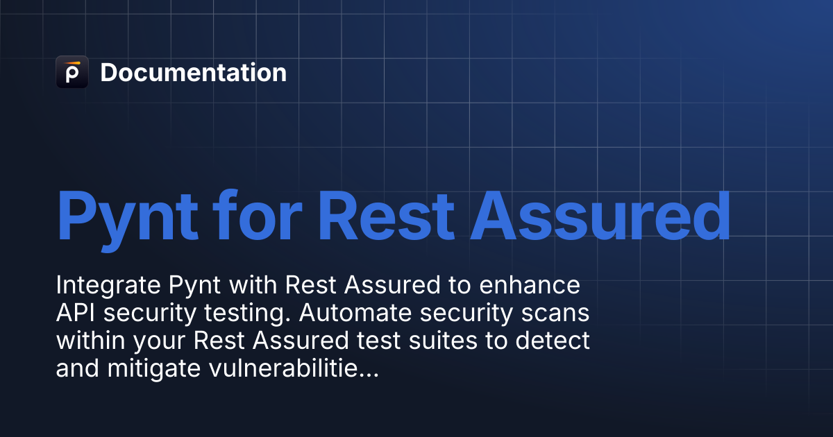 Pynt for Rest Assured | Documentation